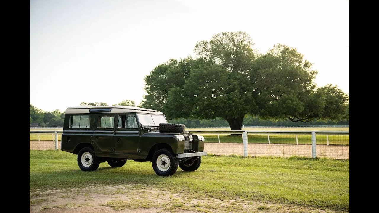 1963 Land Rover Series IIa 109 Station Wagon 5 Door Bronze Green Tropical Roof For Sale Car Cave