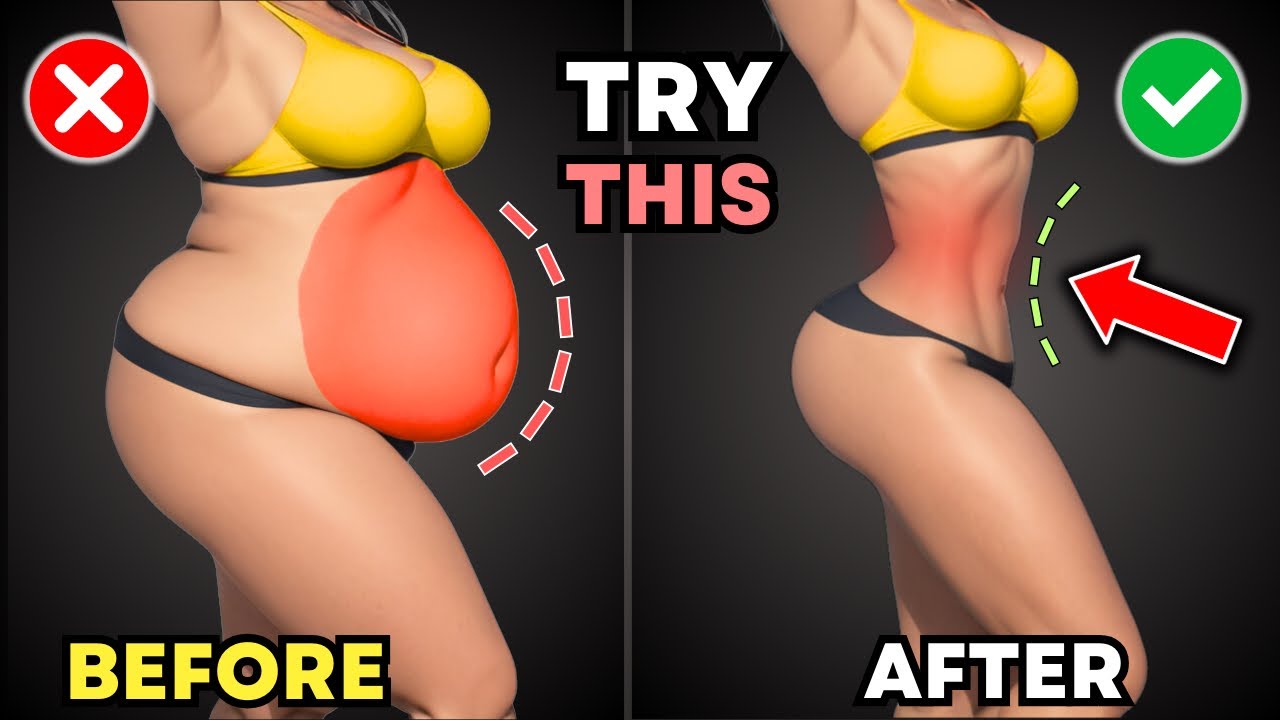 Fat burning workout 10 min standing exercises to reduce belly size in 3