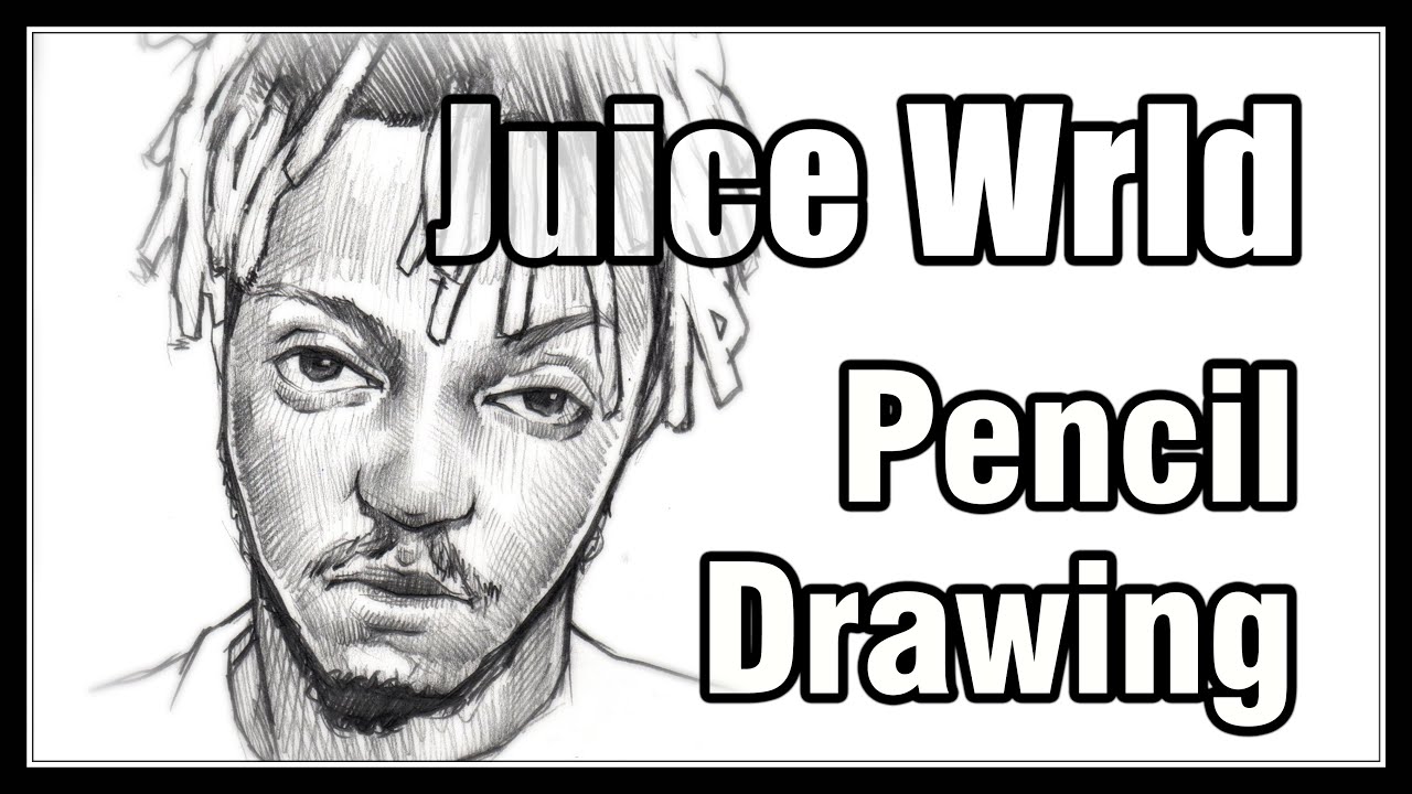 Juice Wrld. / Portrait Pencil Drawing. / 4X speed Drawing process ...