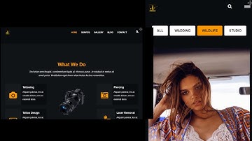 Photography Sector Responsive Website Templates Preview Video.