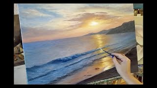 видео: Как нарисовать морскую волну, закат, небо, облака. Мастер класс для начинающих. Художник онлайн #art картинка: Как нарисовать морскую волну, закат, небо, облака. Мастер класс для начинающих. Художник онлайн #art