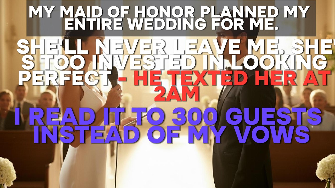 My Maid of Honor Texted My Fiancé at 2AM — So I Read It Instead of My Vows