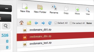 Hepsia Database Manager - The WebhostingXML Control Panel for domain names, hosting and servers