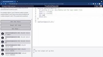 Smallest Common Multiple  - FreeCodeCamp challenge