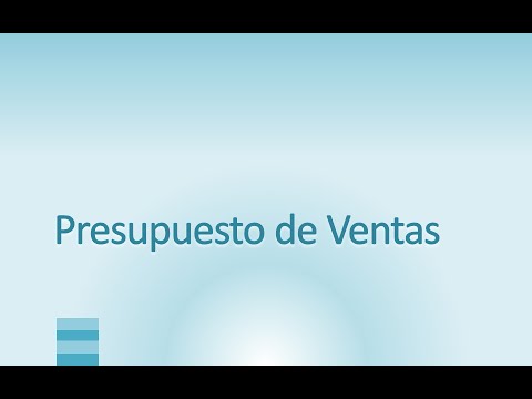 presupuesto de ventas youtube