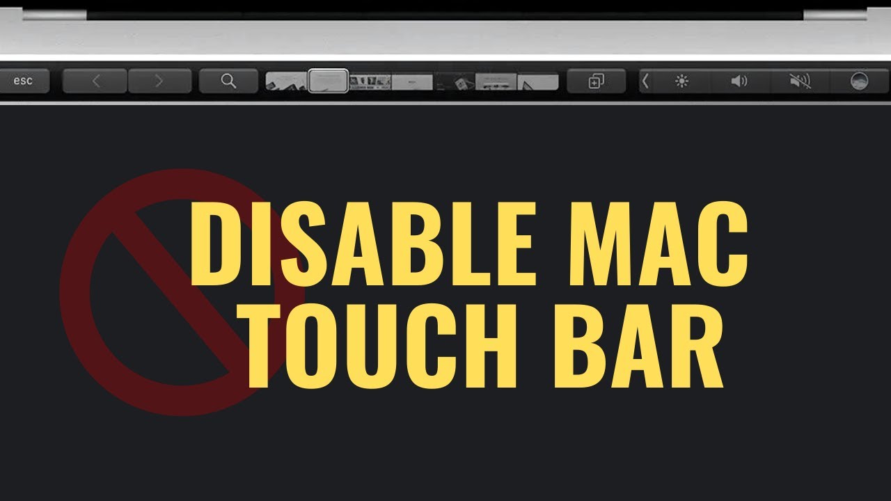 How to completely disable the MacBook Pro Touch Bar