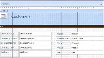 Access Creating and Using form Basic part 13 - khmer speak