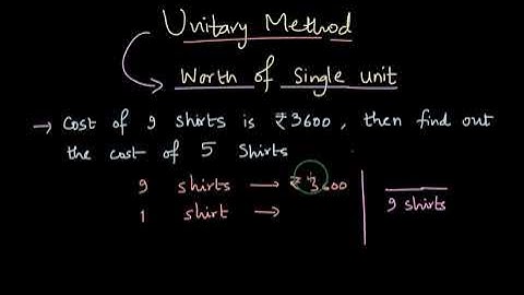 Unitary method |Ratio and proportion| NCERT class 6 math | Khan Academy