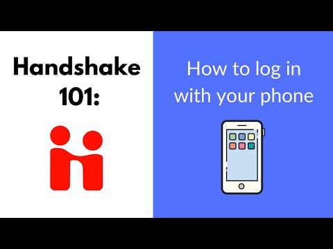 Handshake 101: How to log-in (Phone)