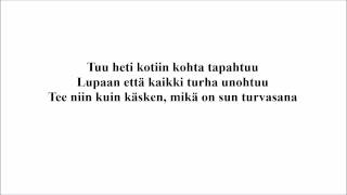 Jenni Vartiainen - Turvasana, Instrumental Guitar Coverkaraoke