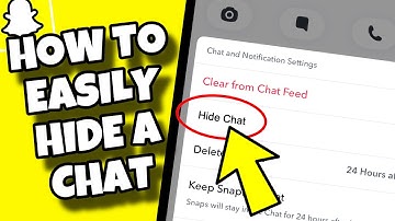 🙈 How to EASILY Hide Chat / Conversation on Snapchat