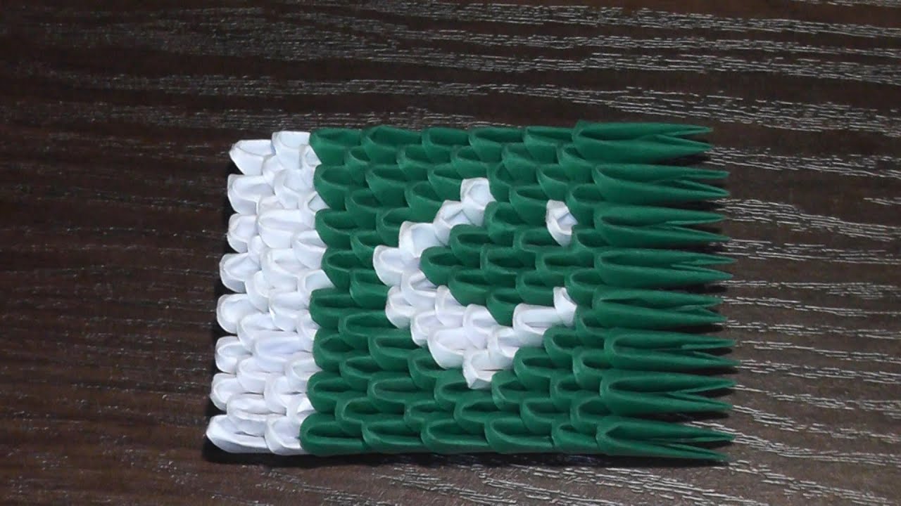 3D origami Flag of Pakistan Tutorial YouTube