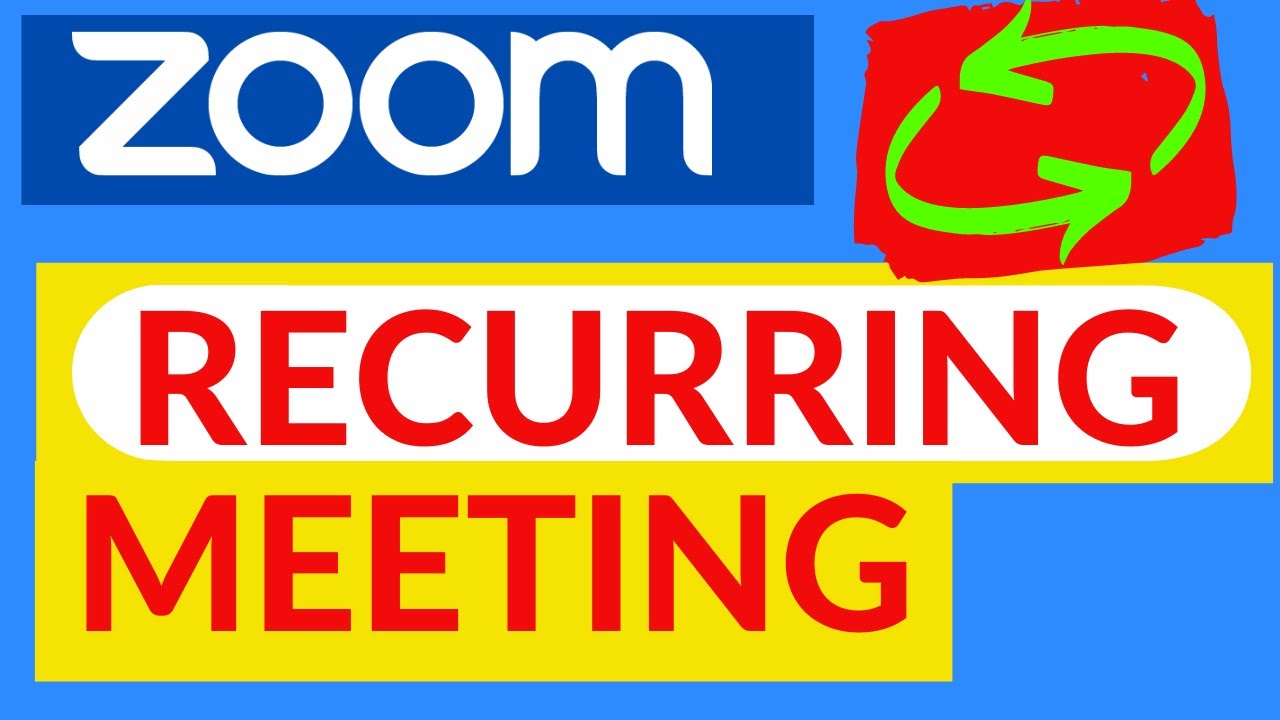 Schedule A Recurring Meeting In Zoom YouTube