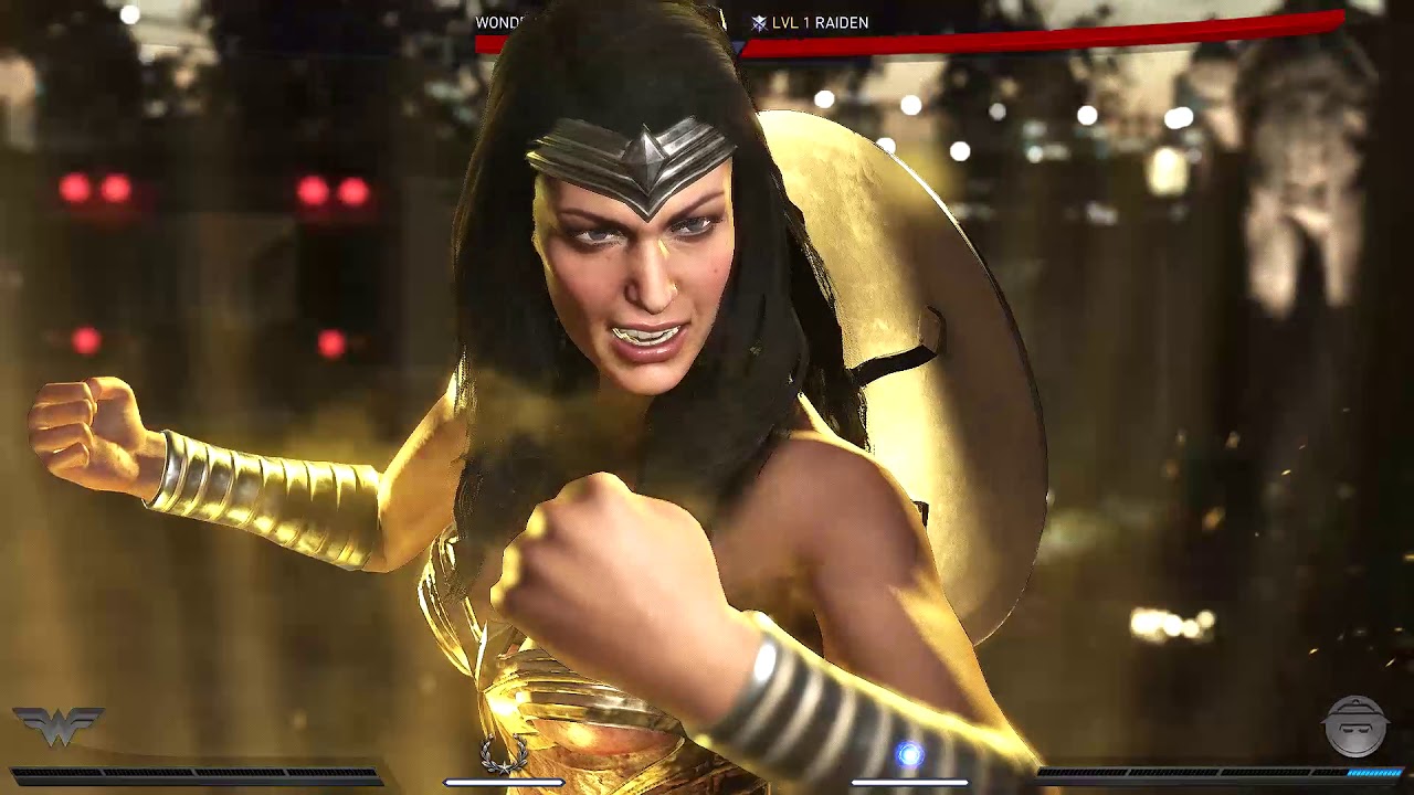 Injustice 2 WONDER WOMAN VS RAIDEN - YouTube