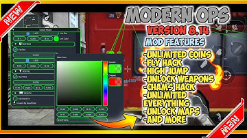 Modern Ops V8.14 New Mega ModMenu ( Esp Hacks, Chams, Unlimited Money, Unlock Weapons, And More, 🥵🥶)