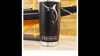 Swordfish - Insulated Laser Etched Tumbler with Lid - Gift for Him, Gift for Boyfriend, Husband G...