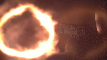 Desert Eagle in the Dark (50AE and 357 Magnum) in Slow Motion