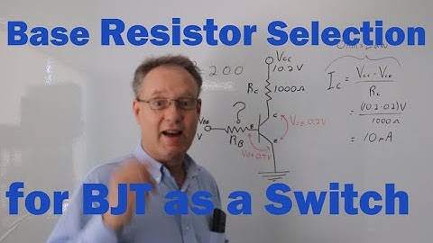 Base Resistor Selection BJT as a Switch