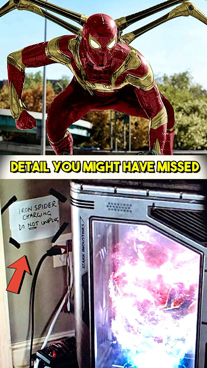 Did you notice this detail in Spiderman Far From Home | Iron Spider suit charging | #ironspider