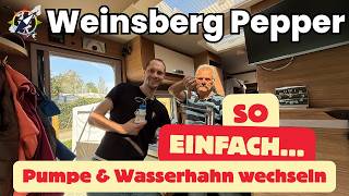 Weinsberg Pepper - Wasserhahn kaputt? Pumpe zu laut? 😱 So fixen wir den Pepper!