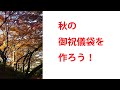 #21 もみじ  秋な感じを出したお祝儀袋を作りたい方に見て欲しい！ 水引で作るもみじ