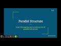 Understanding Parallel Structure
