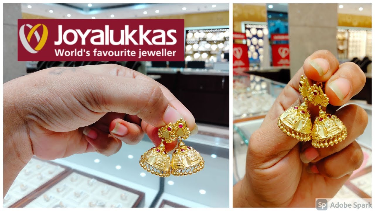 Latest Joyalukkas Jewellery Gold Earrings Collections - YouTube