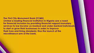 FCMB E DON BETA Microfinance Initiative (The journey so far) screenshot 5
