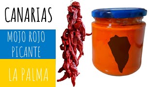 MOJO ROJO PALMERO (PICANTE).RECETA CANARIA.