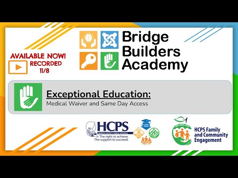 Bridge Builder Academy-Medical Waiver and Same Day Access-Nov., 8, 2022-Exceptional Education Strand