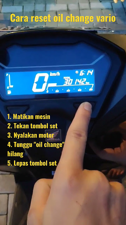 Reset oil change vario 150 dan 125 CC #vario #vario125 #vario150 #vario160 #honda #oilchange #reset