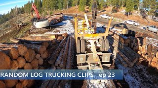 Random Log Trucking Clips ep23  New Camera Angle by Fourth Over 2,338 views 4 months ago 20 minutes
