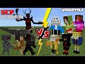 Undertale VS SCP Collaboration Minecraft PE (Scarlet King Defeated??)