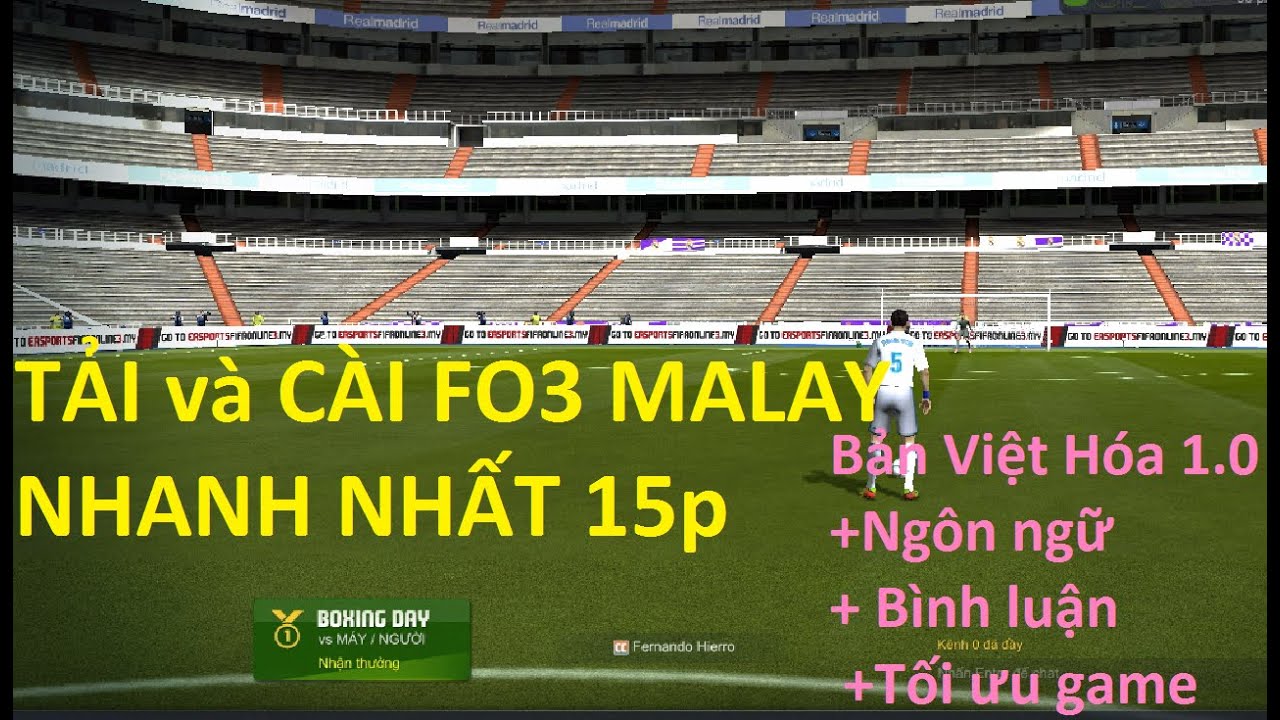 fifa online 3 thailand by player  New Update  TẢI và CÀI GAME FO3 MALAY NHANH NHẤT 15p – BẢN VIỆT HÓA + Giải đáp thắc mắc tắt VPN