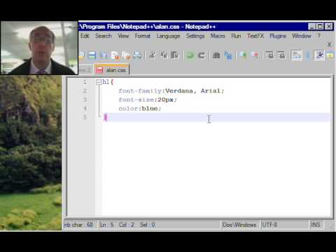 CSS & Notepad++ - YouTube