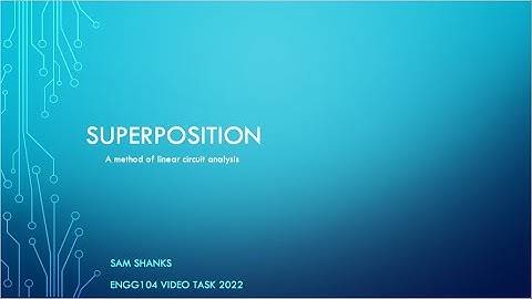 The Superposition Theorem