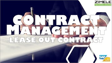 SAP Real Estate - Lease Out Contract