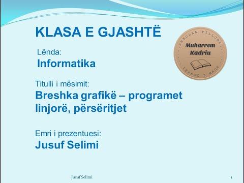 Breshka grafikë – programet linjorë, përsëritjet | Informatika 6