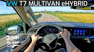 VW T7 Multivan 2022 1.4 eHybrid 218 hp POV TEST DRIVE