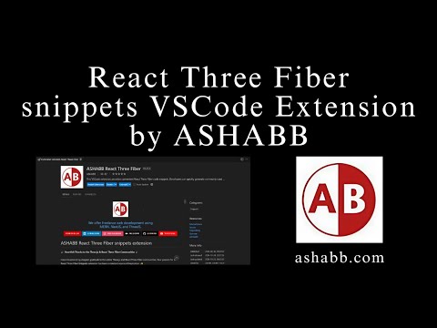 React Three Fiber ( R3F ) Snippets VScode Extension. #r3f #threejs ...