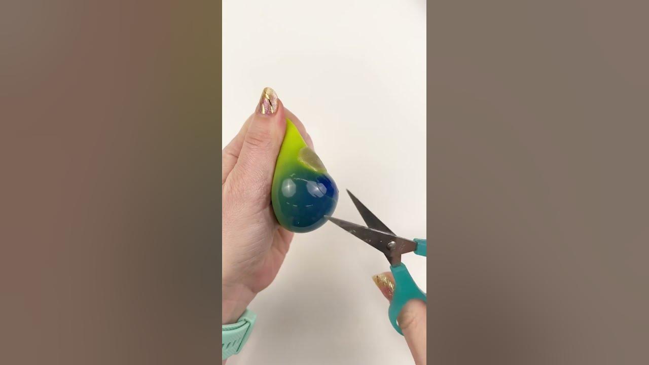 Cutting Open Color Changing Stress Ball! #shorts