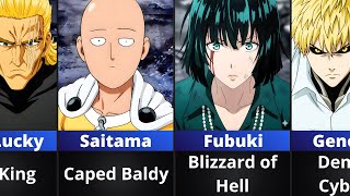 Hero Names Of One Punch Man Characters