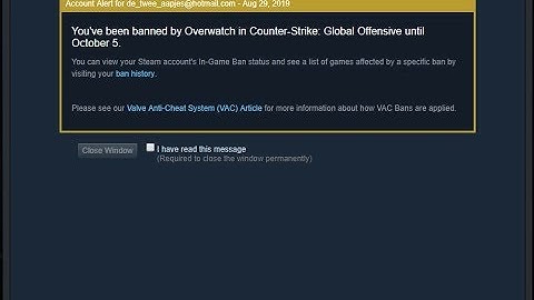 so csgo overwatch banned me :(