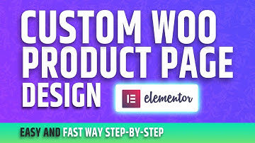 Design Woocommerce Product Page -Product Shop Page Elementor Pro-Speed Art