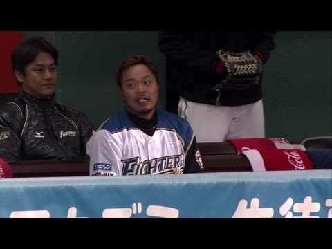 小谷野の素晴らしい反転、二塁送球で成し得た見事なゲッツー 2013.06.03 F-DB