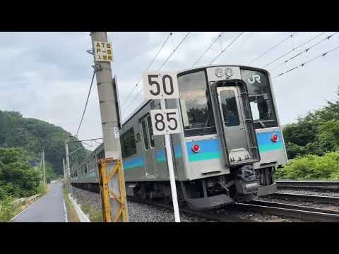 20230628 篠ノ井線姨捨駅の列車通過と列車交換 @umiboze