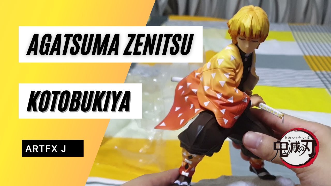 きめつ Agatsuma Zenitsu Kotobukiya ARTFX J Unboxing - Demon Slayer