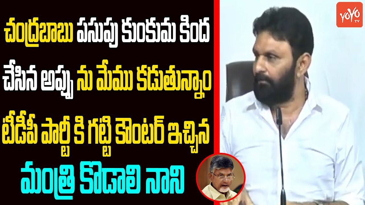 Minister Kodali Nani Fires On Chandrababu Naidu & Yellow Media Channels | TDP VS YCP | YOYO TV