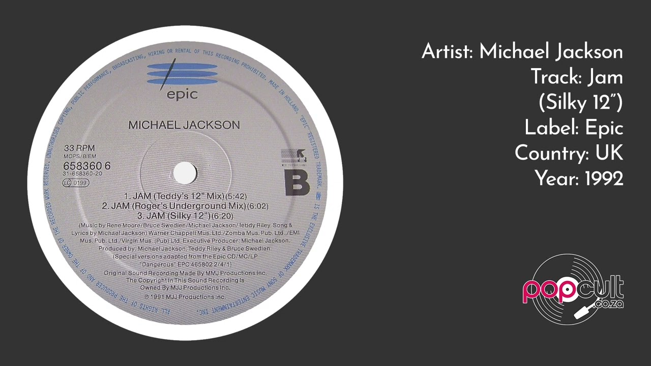 Michael Jackson - Jam - Pop Cult - Vinyl