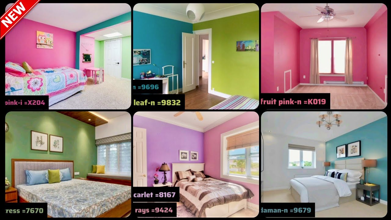 Best colour combination for bedroom with code and name | Asian colour ...